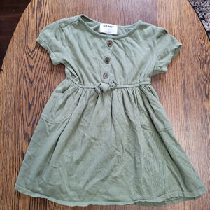 Old Navy Olive Green Dress Size Girl's 4T